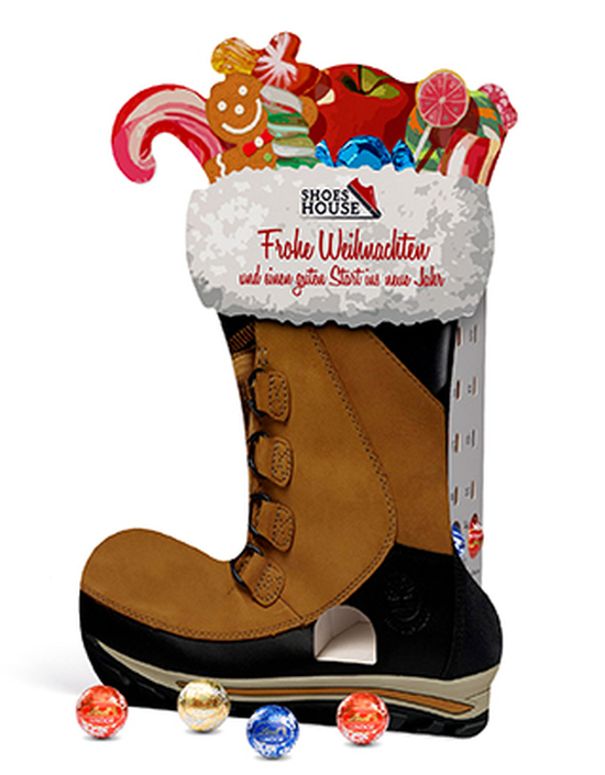 Lindt Lindor Adventsspender "Stiefel", ca. 184 x 268 x 47 mm, 115 g,  -