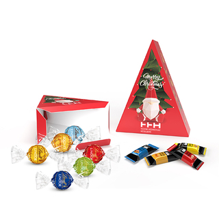Weihnachtsbaum, ca. 110 x 140 x 50 mm, 75 g ,  - Lindor Kugeln