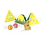 Lindt Osternest in Pyramidenbox, ca. 120 x 120 x 120 mm, 35 g,  -