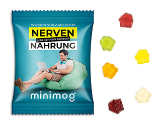 Fruchtgummi Standardformen 10 g Haus Standard-Folie transparent