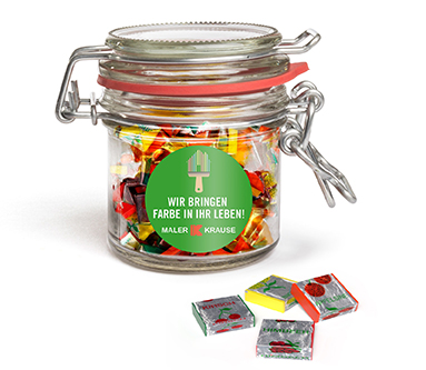 Fruchtkaramellen im Nostalgie Glas 50 g