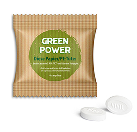 Vivil DoubleMint 2 g  Papier/PE-Verbundfolie weiß