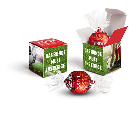 Lindt Lindor Kugel im Werbewürfel 12,5 g Milchschokolade