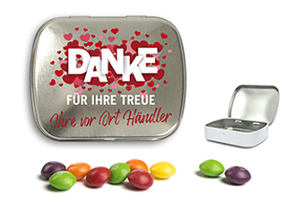 Mini Nostalgiedose 20 g Skittles blank