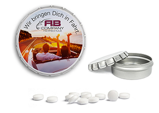 Clic Clac Box 50 g zuckerhaltige Pfefferminztabletten blank