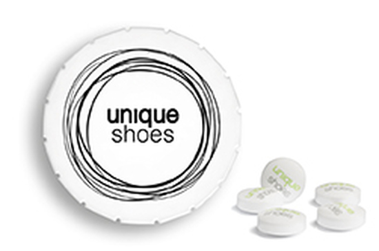 Super Mini Clic Clac Box 12 g Sweetprints Pfefferminz weiß