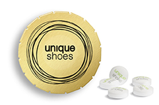 Super Mini Clic Clac Box 12 g Sweetprints Pfefferminz gold