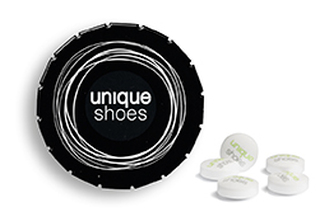 Super Mini Clic Clac Box 12 g Sweetprints Pfefferminz schwarz-matt