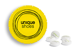 Super Mini Clic Clac Box 12 g Sweetprints Pfefferminz PMS Yellow C