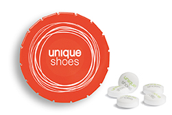 Super Mini Clic Clac Box 12 g Sweetprints Pfefferminz PMS 021 C