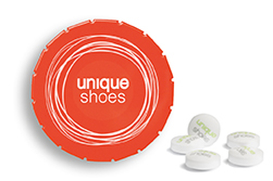 Super Mini Clic Clac Box 12 g Sweetprints Pfefferminz PMS 021 C