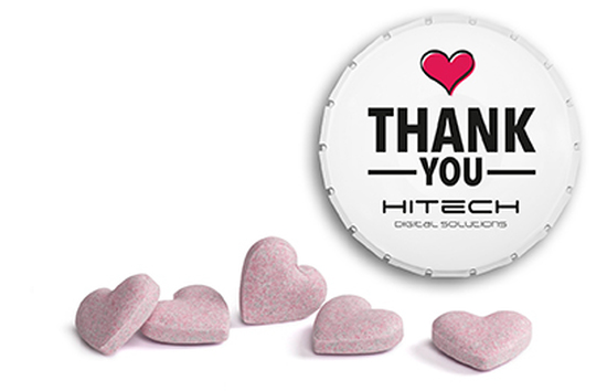 Brauseherzen in Mini Clic Clac Box 16 g  weiß