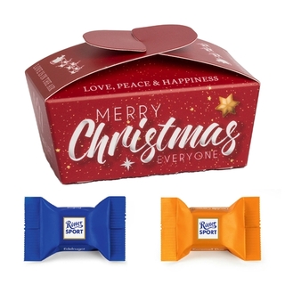 Xmas Ballotin 16 g Ritter Sport: Edelnugat & Karamel Duo