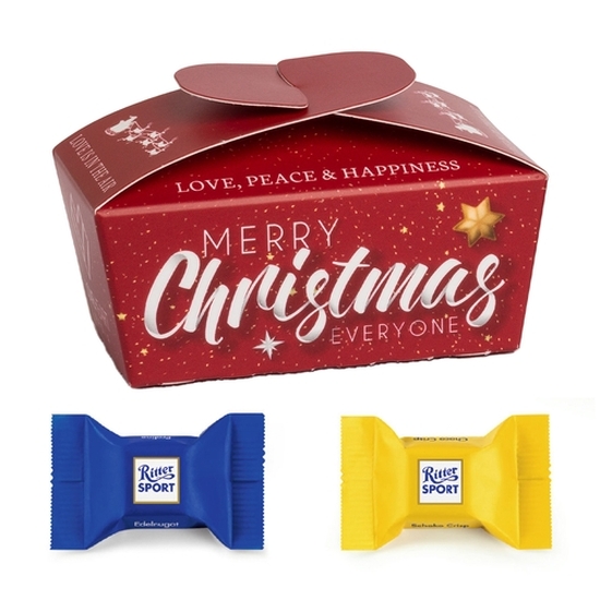 Xmas Ballotin 16 g Ritter Sport: Edelnugat & Schoko Crisp