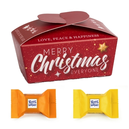 Xmas Ballotin 16 g Ritter Sport: Karamel Duo & Schoko Crisp