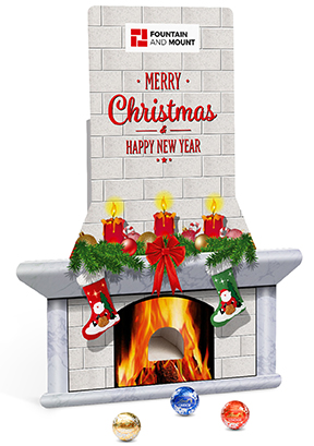 Lindt Lindor Adventsspender "Kamin" 115 g