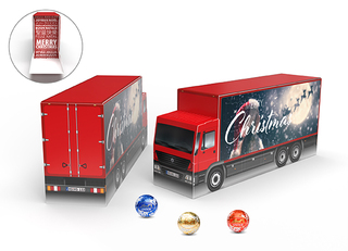 Lindt Lindor Adventskalender LKW Eco 115,2 g Lindor Kugeln