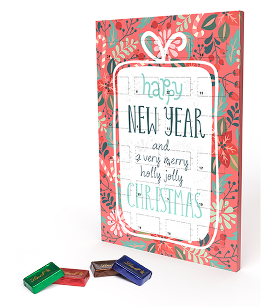 Lindt Naps Adventskalender DINA4 120 g  Hochformat