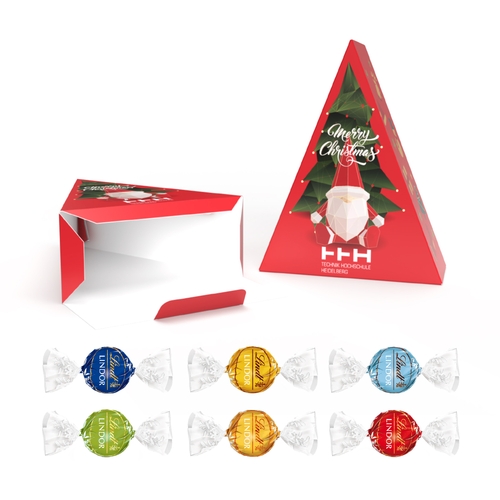 Weihnachtsbaum 75 g  Lindor Kugeln (1x Rot, 1x Blau)