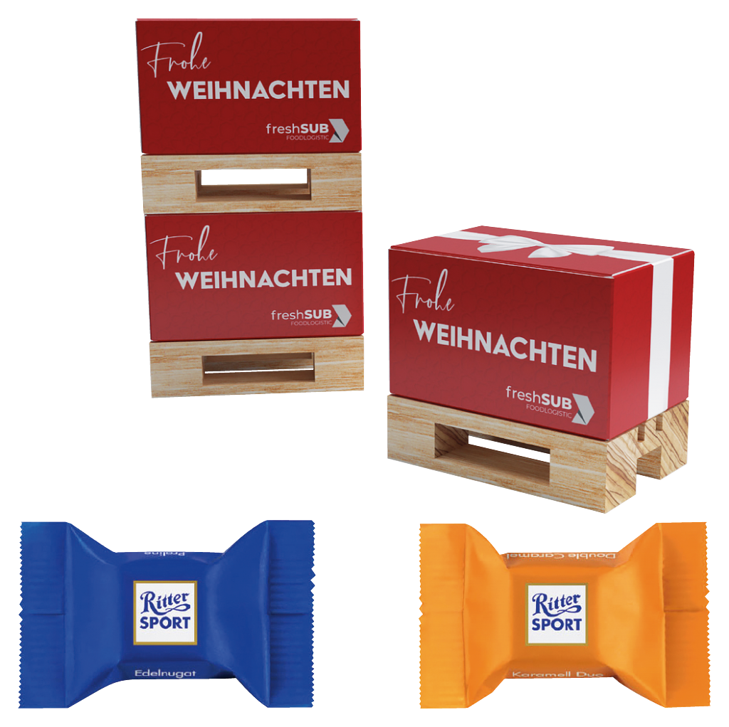 Geschenk Mini-Palette Klein mit Ritter Sport