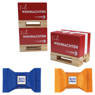 Geschenk Mini-Palette Klein mit Ritter Sport