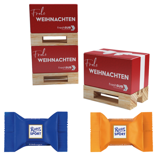 Geschenk Mini-Palette Klein mit Ritter Sport