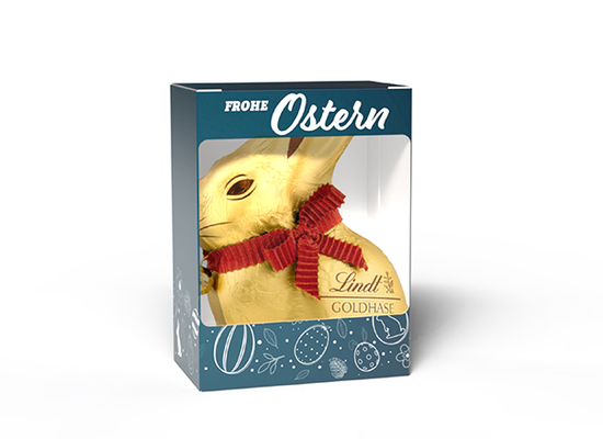 Lindt Goldhase 50 g in Vollkartonage 50 g