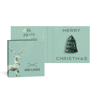 "Rausch Plantagen" Schokoladen-Figuren in Klappkarte klein 10 g Weihnachtsbaum