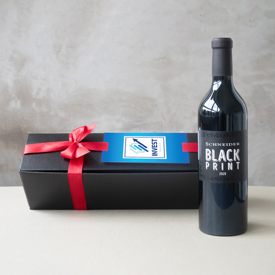 Black Print in edler Geschenkbox 750 g  Rote Schleife