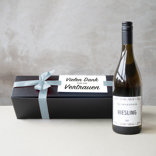 Riesling in edler Geschenkbox 750 g  Silberne Schleife