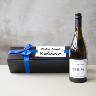 Riesling in edler Geschenkbox 750 g  Blaue Schleife