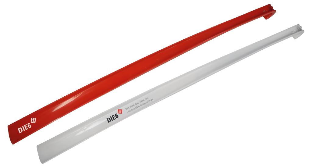 Schuhanzieher + Feuermelderknopf "Testhornet"