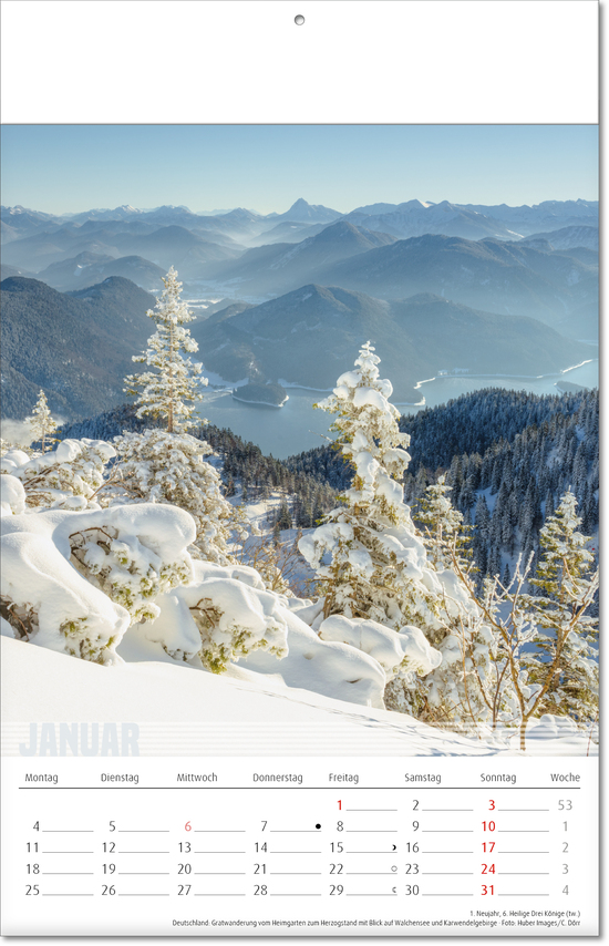 Bildkalender Bergwelten, Fälzel