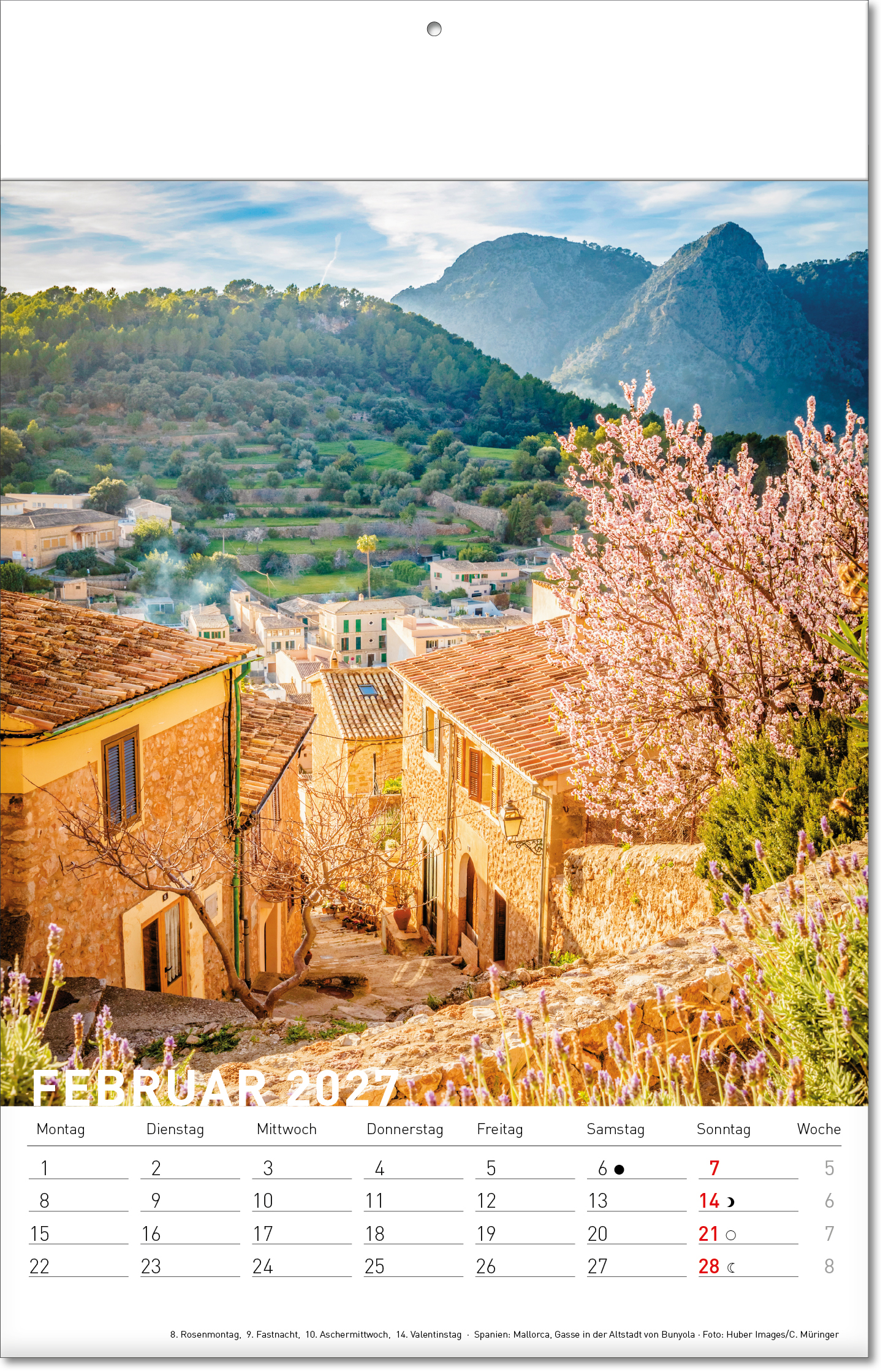 Bildkalender Reiseziele, Fälzel