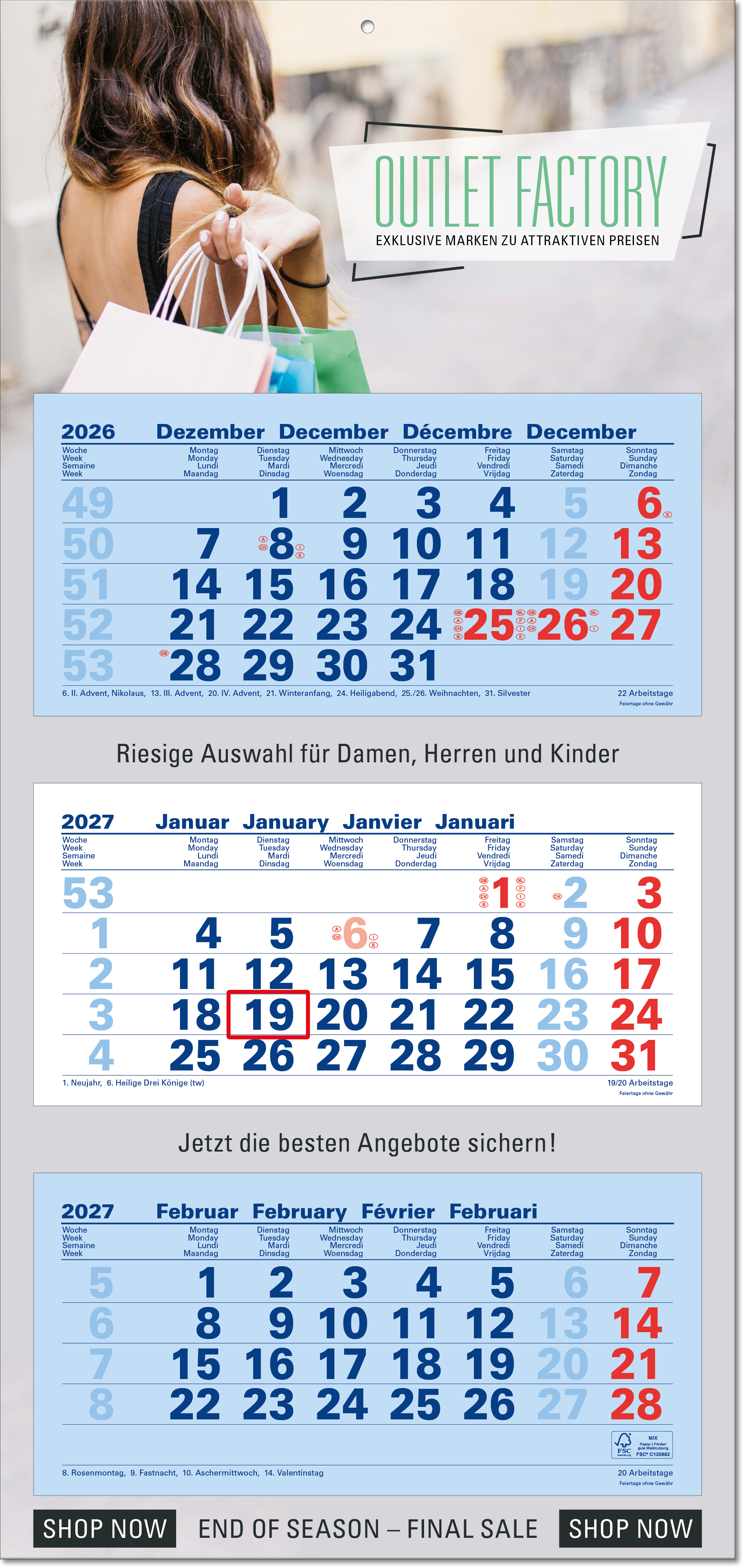 3-Monatsplaner Junior-3, blau