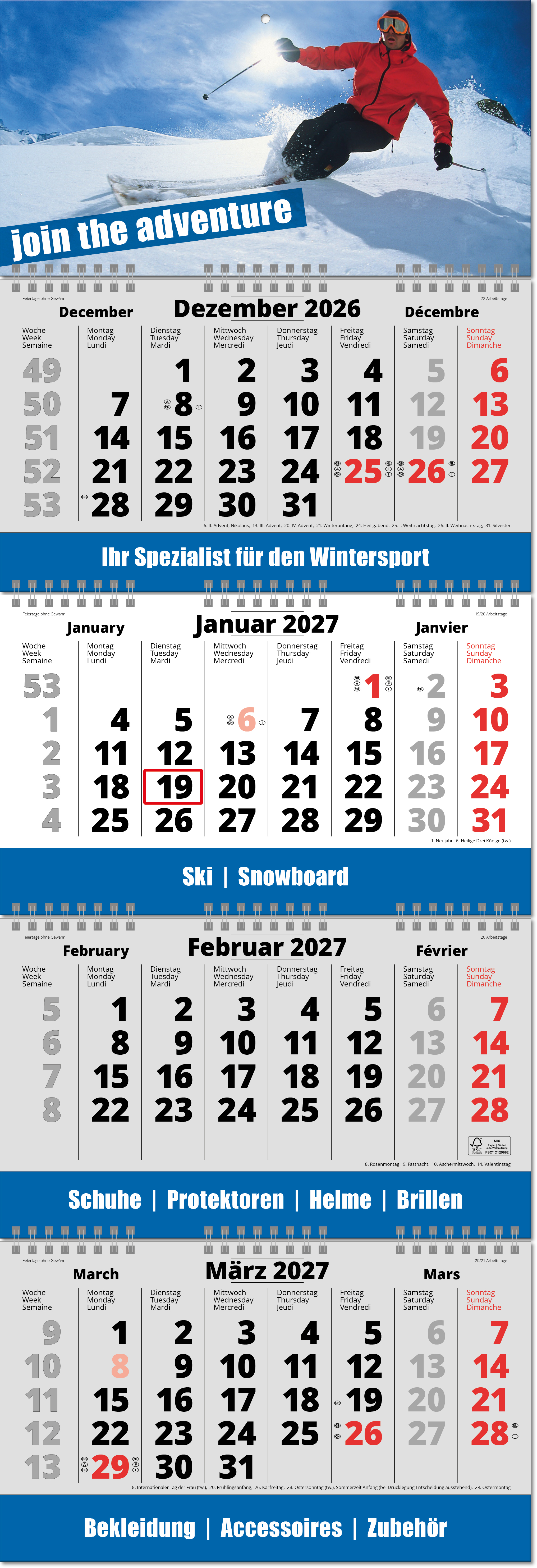 Vier-Monats-Planer Fold-4