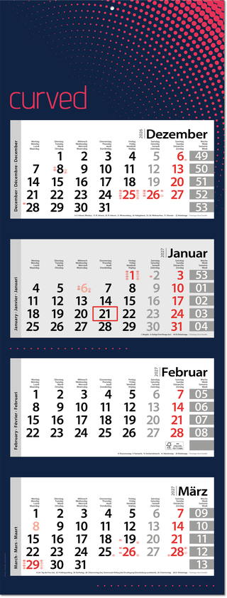 4-Monatsplaner Style-4