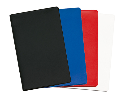 Taschenkalender Status, grau/blau, PVC dunkelblau