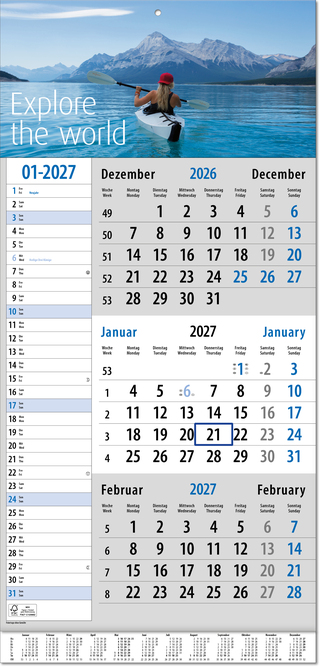 Drei-Monats-Planer TrioPlus, Übersicht
