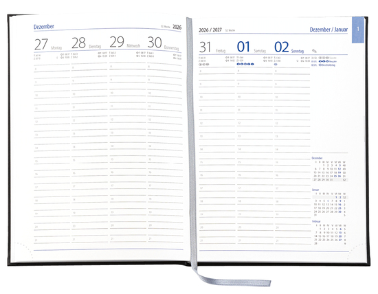 Wochenkalender Business D, Magic dunkelblau