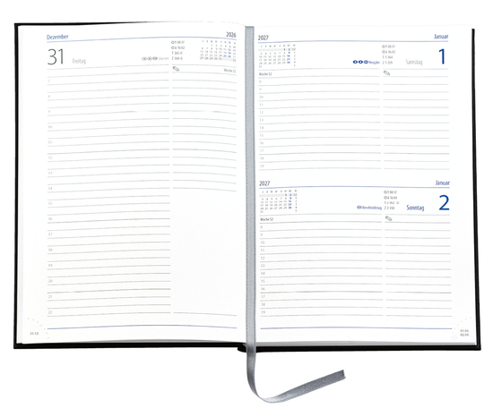 Buchkalender Trend Chefkalender D, Balacron burgund