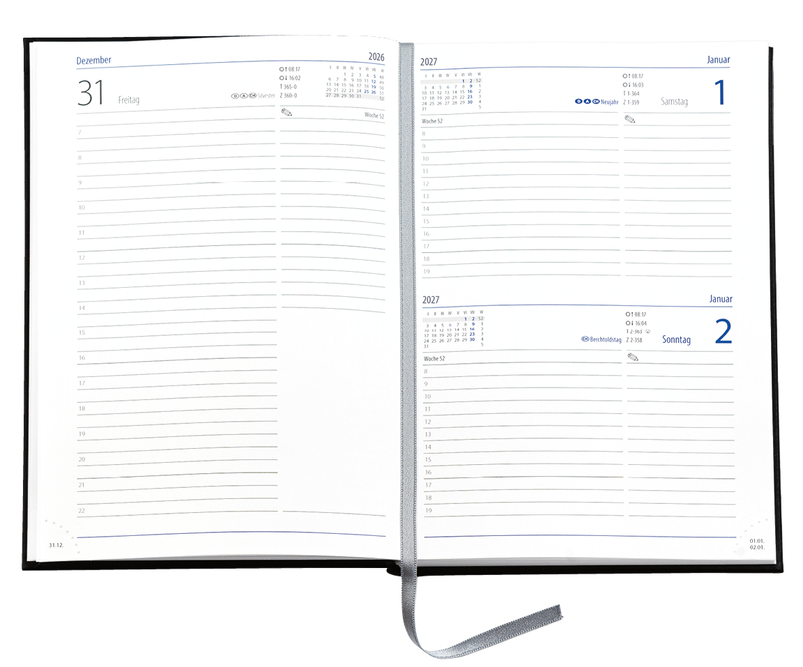 Buchkalender Trend Chefkalender D, Magic anthrazit