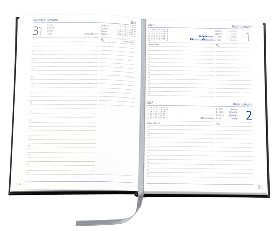 Buchkalender Trend Chefkalender INT, Magic burgund