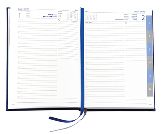 Buchkalender Daily Chefkalender Register INT, Slinky schwarz