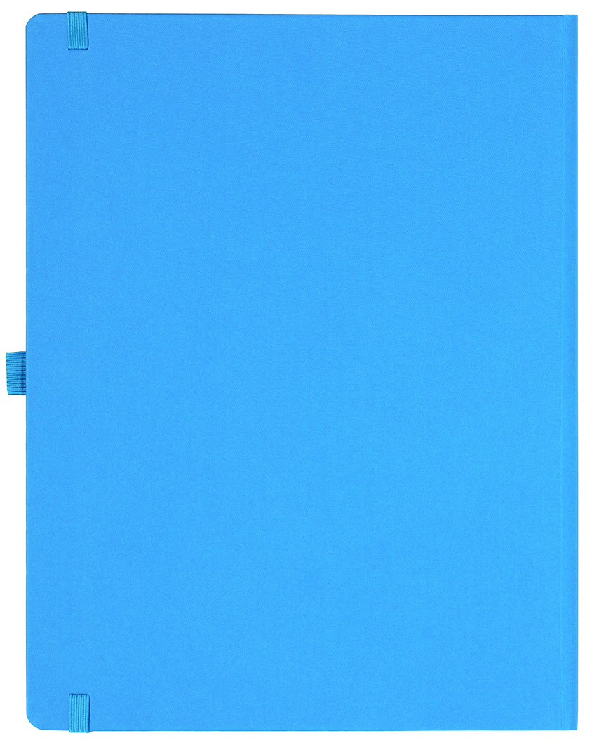 Notizbuch Style Large im Format 19x25cm, Inhalt kariert, Einband Fancy in der Farbe China Blue