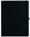 Notizbuch Style Large im Format 19x25cm, Inhalt kariert, Einband Slinky in der Farbe Black