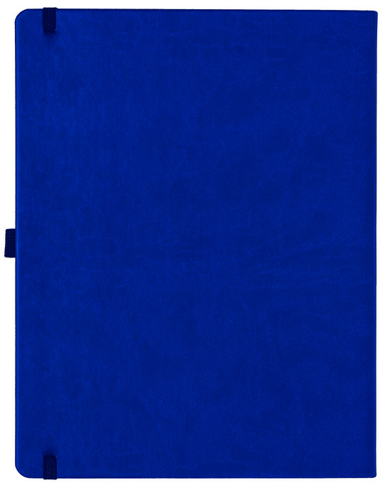 Notizbuch Style Large im Format 19x25cm, Inhalt kariert, Einband Slinky in der Farbe Ultramarine