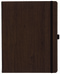 Notizbuch Style Large im Format 19x25cm, Inhalt kariert, Einband Woody in der Farbe Brown