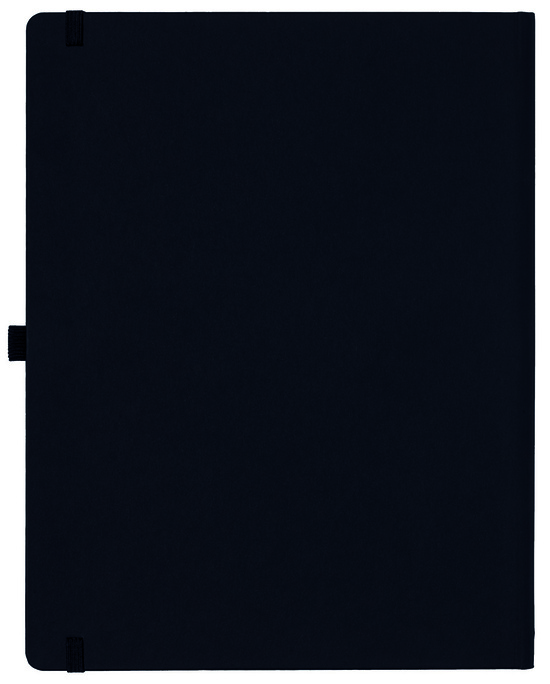 Notizbuch Style Large im Format 19x25cm, Inhalt liniert, Einband Fancy in der Farbe Black