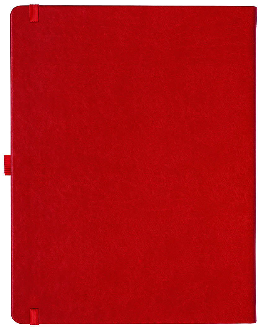 Notizbuch Style Large im Format 19x25cm, Inhalt liniert, Einband Slinky in der Farbe Scarlet